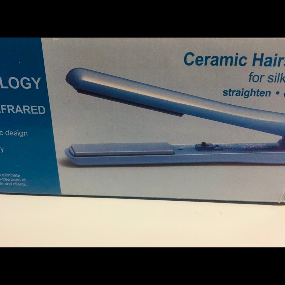 CHI flat iron 1” & VIA  brush and comb